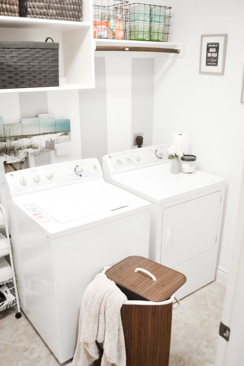 Inexpensive Laundry Room Makeover - Ideally Organized Living
