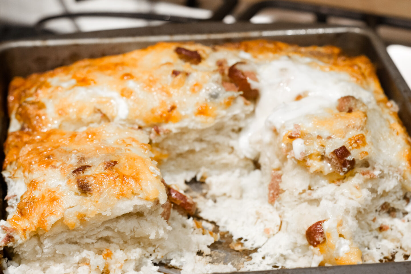 Eggs, Sausage, and Biscuit Casserole